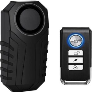 Anti Theft Bike Alarm Wireless Vibrating with Remote Control and Waterproof Vibration Sensor Security Bike Alarm Ultra Loud